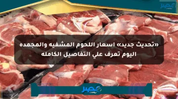 «تحديث جديد» أسعار اللحوم المشفية والمجمدة اليوم تعرف على التفاصيل الكاملة